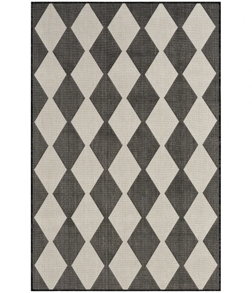Nourison Positano Black POS04 4 ft. X 6 ft. Rect. Rug