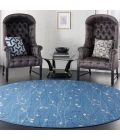 Nourison Grafix Round Area Rug GRF15-Light Blue