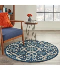 Nourison Caribbean Round Area Rug CRB02-Navy