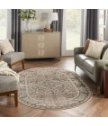 Nourison Quarry Beige Grey QUA05 6 ft. X 9 ft. Oval Rug