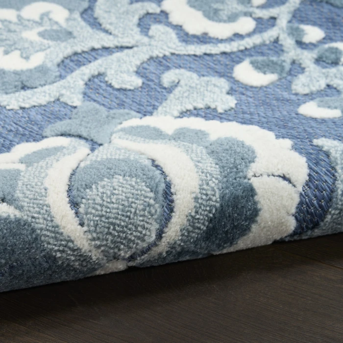 Nourison Aloha Blue ALH17 9 ft. X 12 ft. Rect. Rug