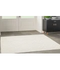 Nourison Versatile Ivory White NRV01 5 ft. Square Rug