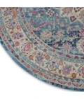 Nourison Vintage Kashan Round Area Rug VKA01-Blue