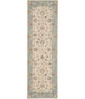Nourison Living Treasures Runner Area Rug LI16-Ivory/Aqua
