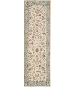 Nourison Home Living Treasures LI16 Ivory Aqua 2 ft. 6 in. X 8 ft. Area Rug