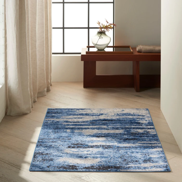 Calvin Klein River Flow Area Rug RFV01 Blue/Grey