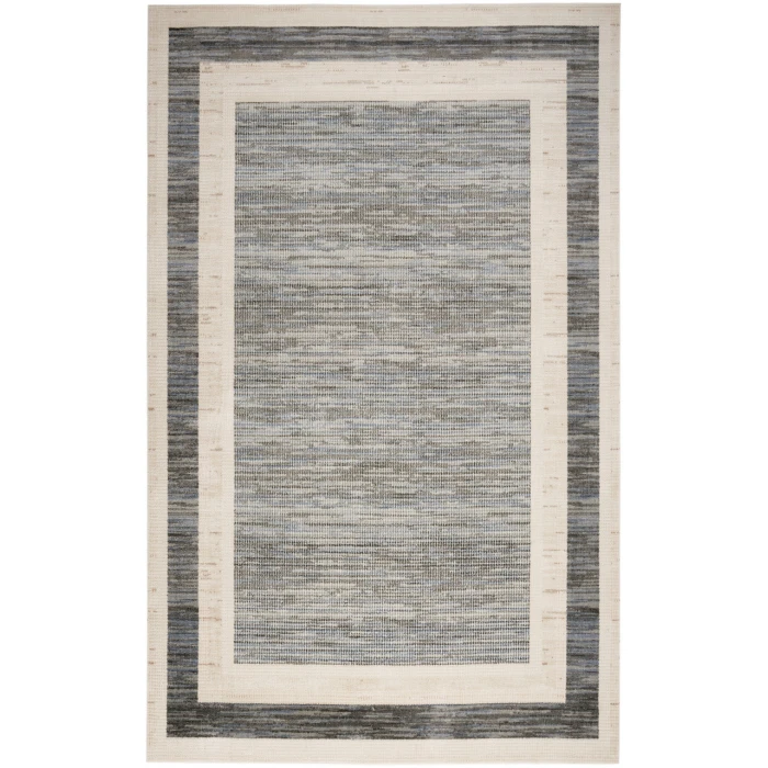 Nourison Serenity Home Grey Ivory SRH07 5 ft. 3 in. X 7 ft. 3 in. Rectangle Rug