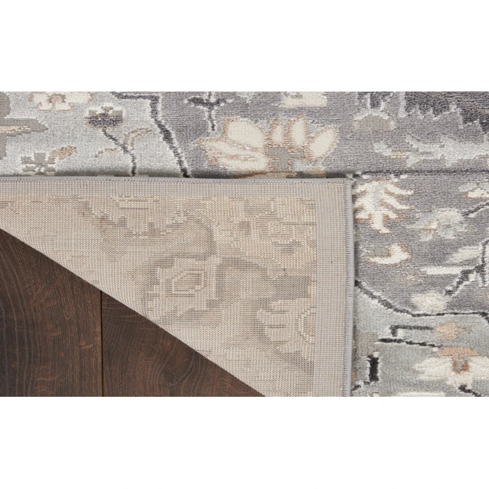 Nourison Elation Grey ETN09 6 ft. X 9 ft. Rectangle Rug