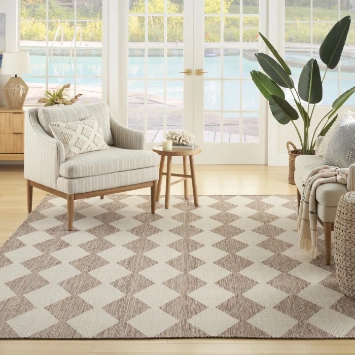 Nourison Positano Beige POS04 10ft. x 14ft. Rect. Rug