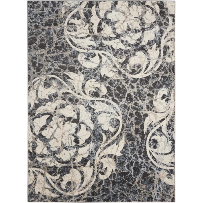 Nourison Maxell Area Rug MAE10-Ivory/Charcoal