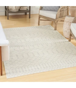 Nourison Home Astra Machine Washable ASW10 Ivory 6 ft. 7 in. X 9 ft. Area Rug