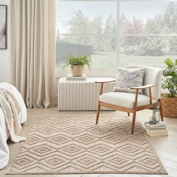 Nourison Versatile Area Rug NRV01 Natural Beige