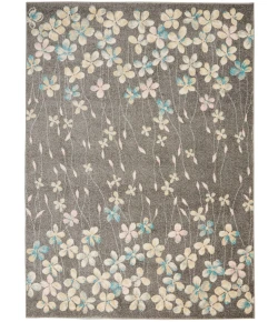 Nourison Home Tranquil TRA04 Grey Beige 5 ft. 3 in. X 7 ft. 3 in. Area Rug