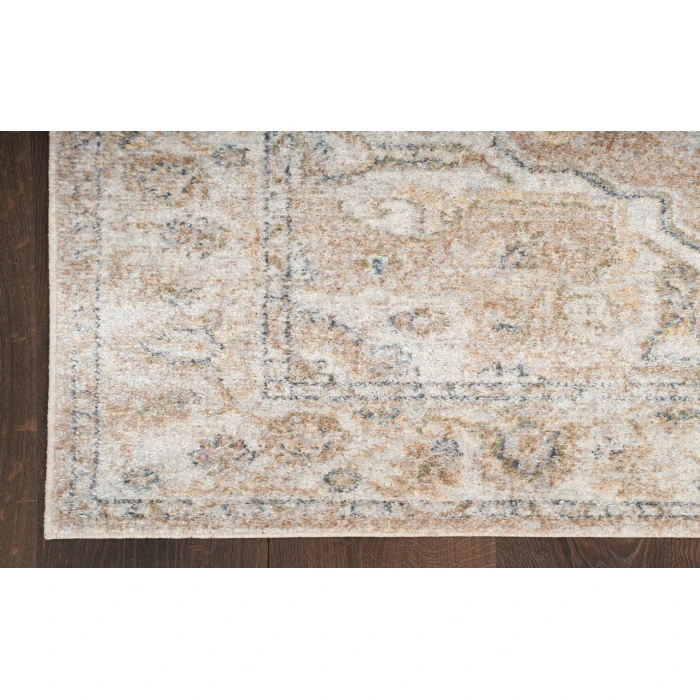 Nourison Astra Machine Washable Beige ASW12 2 ft. X 6 ft. Rectangle Rug