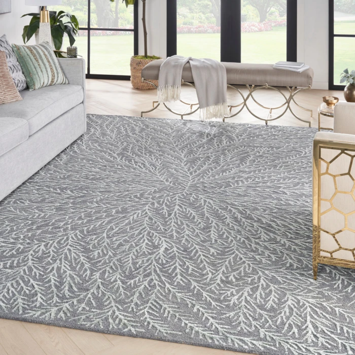 Michael Amini Ma30 Star Area Rug SMR03 Slate/Teal