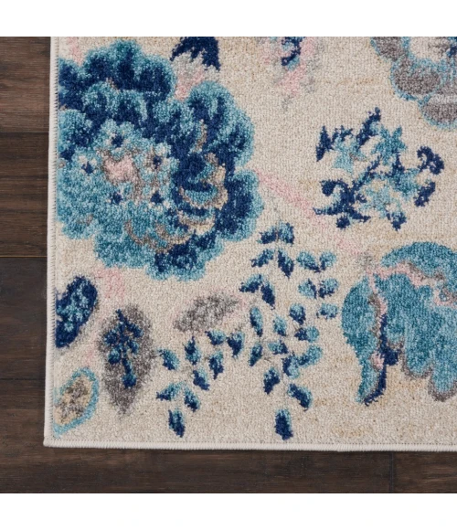 Nourison Tranquil Area Rug TRA02-Ivory/Light Blue
