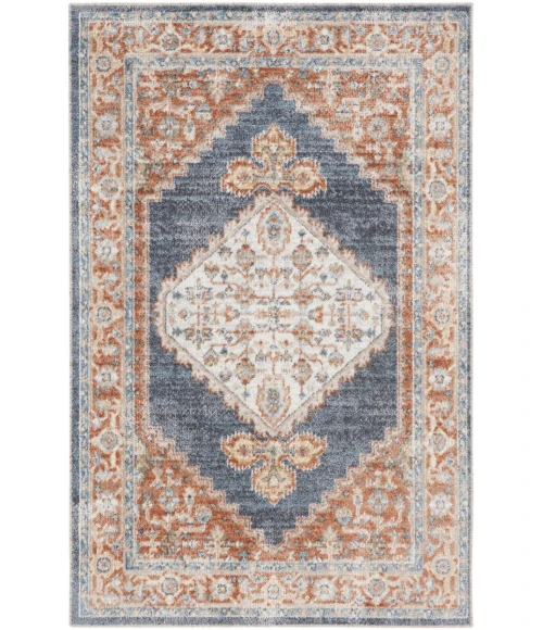 Nourison Astra Machine Washable Area Rug ASW11 Denim Multi