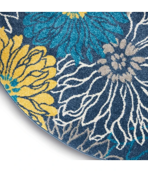 Nourison Passion Round Area Rug PSN17-Blue