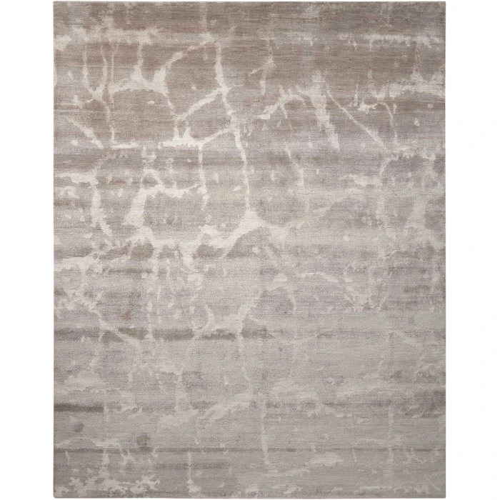 Nourison Silk Shadows Silver SHA02 6 ft. X 8 ft. Rect. Rug