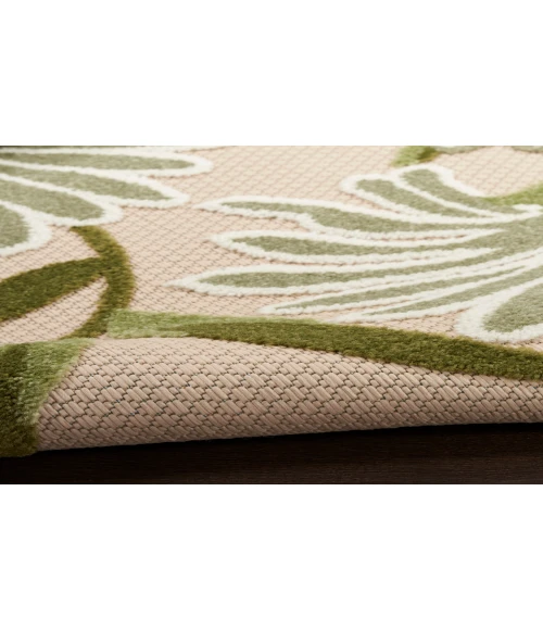 Nourison Aloha Ivory Green ALH33 5 ft. 3 in. X 7 ft. 5 in. Rectangle Rug