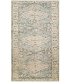 Nourison Home Astra Machine Washable ASW11 Silver Blue 2 ft. 2 in. X 10 ft. Area Rug