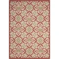 Nourison Caribbean Area Rug CRB02-Ivory/Rust