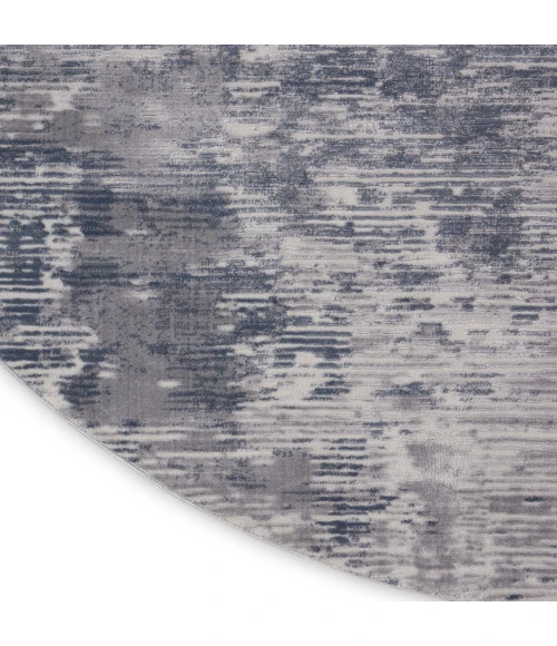 Nourison Rustic Textures Area Rug RUS05 Grey 7'10" Round