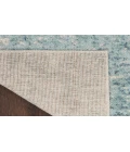 Nourison Astra Machine Washable Blue Ivory ASW07 2 ft. 2 in. X 4 ft. Rectangle Rug