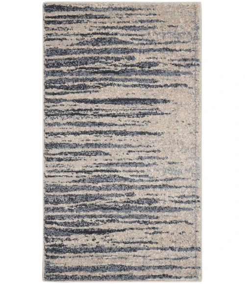 Kathy Ireland Moroccan Celebration Area Rug KI387-Blue/Beige