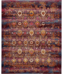 Nourison Home Vintage Kashan VKA03 Red/Multicolor 7 ft. 10 in. X 9 ft. 10 in. Area Rug