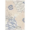 Nourison Home Passion PSN17 Ivory Grey Blue 1 ft. 10 in. X 2 ft. 10 in. Area Rug