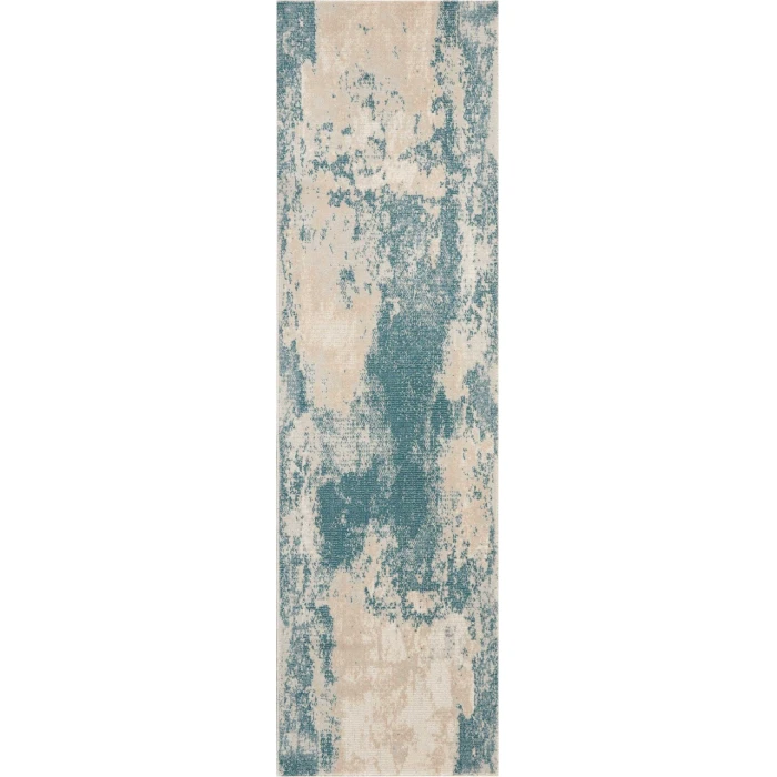 Nourison Maxell Runner Area Rug MAE13-Ivory/Teal