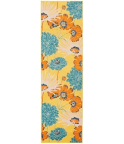 Nourison Home Allur ALR06 Yellow Multicolor 2 ft. 3 in. X 7 ft. 6 in. Area Rug