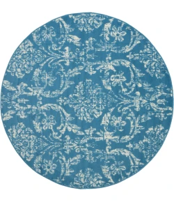 Nourison Home Jubilant JUB09 Blue 5 ft. 3 in. Round Area Rug