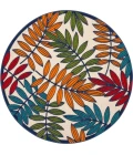 Nourison Aloha Round Area Rug ALH18-Multicolor
