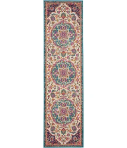 Nourison Home Passion PSN22 Ivory/Multi 2 ft. 2 in. X 7 ft. 6 in. Area Rug