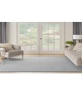 Nourison Courtyard Ivory Blue COU01 6 ft. Square Rug