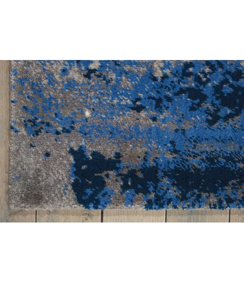 Nourison Twilight Area Rug TWI22 Blue/Grey 5'6" x 8'