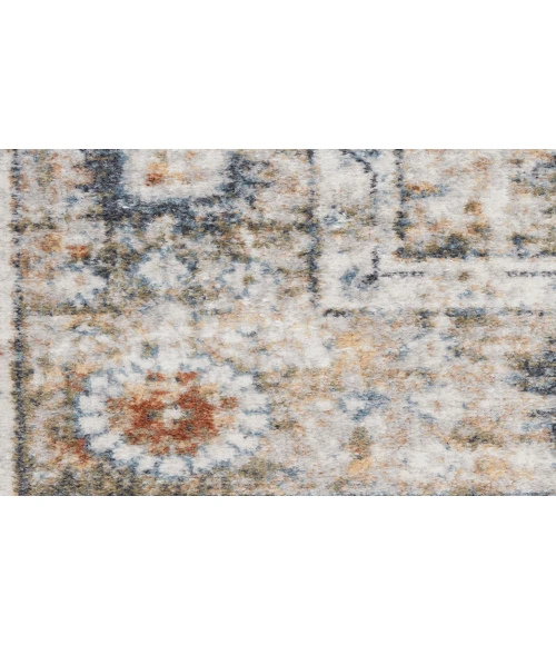 Nourison Astra Machine Washable Gold Grey ASW16 7 ft. 10 in. X 10 ft. Rectangle Rug
