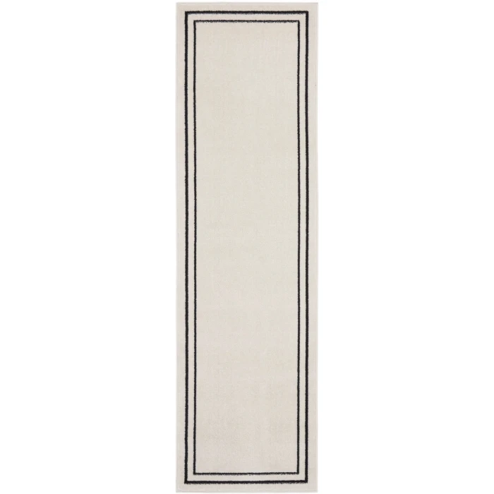 Nourison Nourison Essentials Area Rug NRE02 Ivory/Black