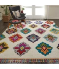 Nourison Home Nomad White NMD06 8ft.10in. x 12ft. Rect. Rug