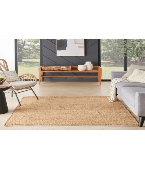 Nourison Natural Jute Natural NJT01 4 ft. Square Rug
