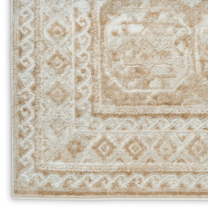 Nourison Dekor Cream Beige DEK01 2 ft. X 4 ft. Rect. Rug