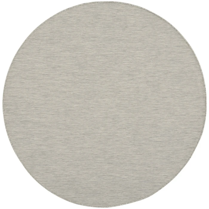 Nourison Positano Round Area Rug POS01-Lt Grey