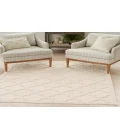 Nourison Easy Care Cream NES01 4 ft. X 6 ft. Rectangle Rug