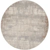 Calvin Klein CK950 Rush CK950 Ivory Taupe 8 ft. Round Area Rug