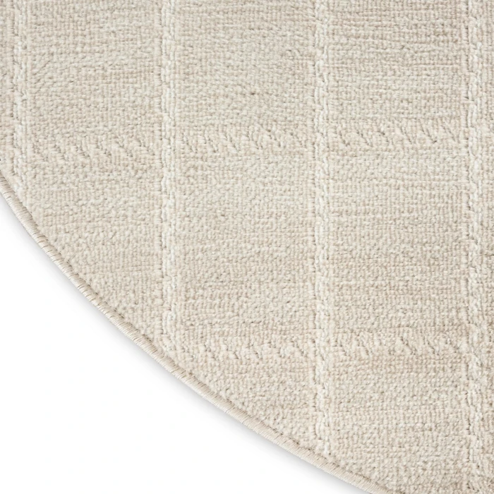 Nourison Serenity Home Ivory Cream SRH05 8 ft. X Round Rug