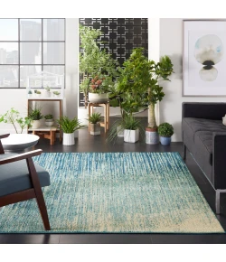 Nourison Home Passion PSN09 Navy Light Blue 5 ft. 3 in. X 7 ft. 3 in. Area Rug