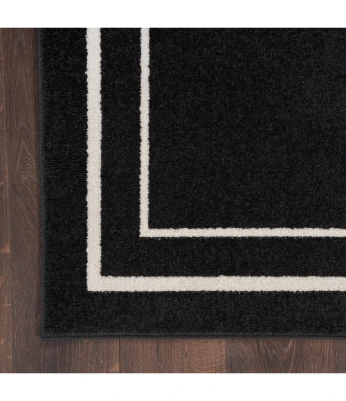 Nourison Nourison Essentials Area Rug NRE02 Black Ivory