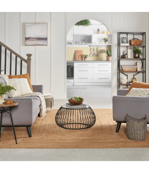 Nourison Natural Jute Natural NJT03 6 ft. X 9 ft. Rect. Rug